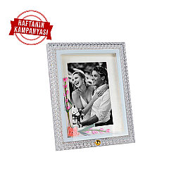 Led Işıklı Pembe Çiçekli Fotoğraf Çerçevesi - 10x15 Fotoğraf Çerçevesi - NobbyStar