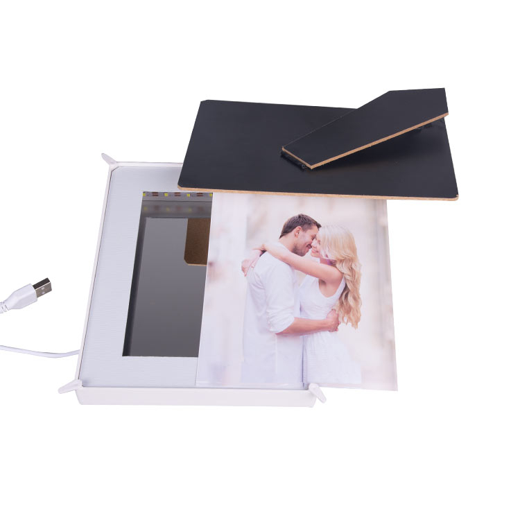 Ledli Kare Fotoğraflı Sihirli Ayna - 4