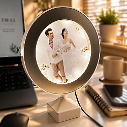 Ledli Yuvarlak Sihirli Ayna - NobbyStar (1)