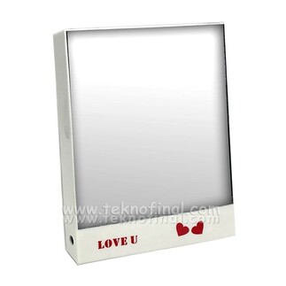 Love Kare Led Sihirli Ayna Çerçeve - Thumbnail