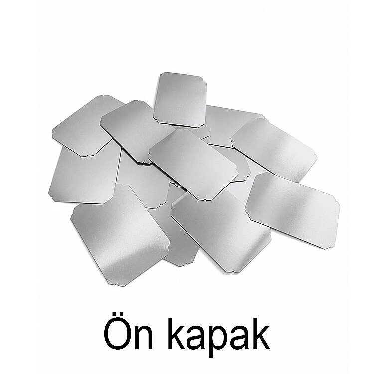 Magnetli Dikdörtgen Buton Rozet Malzeme Seti 80x53mm- 100 adet - 3