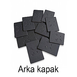 Magnetli Dikdörtgen Buton Rozet Malzeme Seti 80x53mm- 100 adet - 4