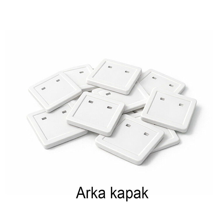 Magnetli Kare Buton Rozet Seti 50mm - 100 Adet - 4