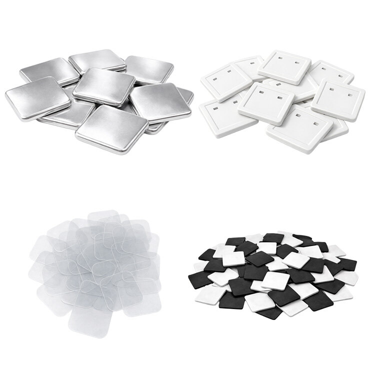 Magnetli Kare Buton Rozet Seti 50mm - 100 Adet - 1