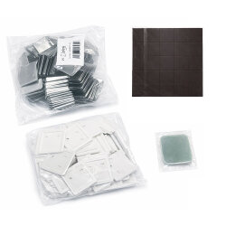 Magnetli Kare Buton Rozet Seti 50mm - 100 Adet - 8