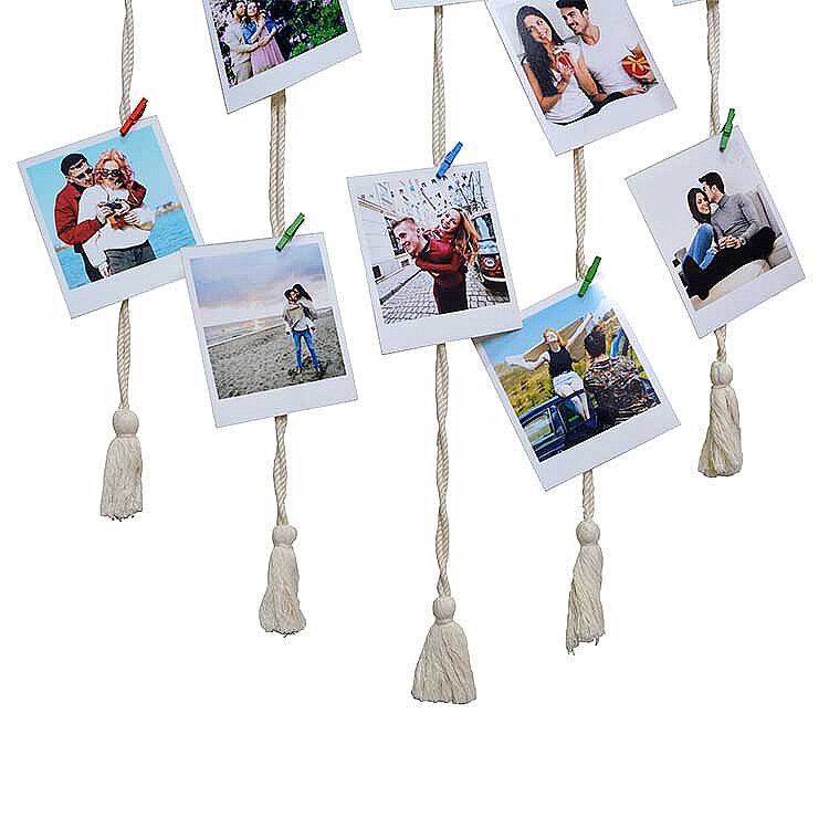 Makro İpli Mandallı Fotoğraf Çerçevesi - 40x60cm - 3