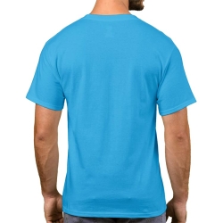 Mavi T-Shirt %100 Pamuklu - 3