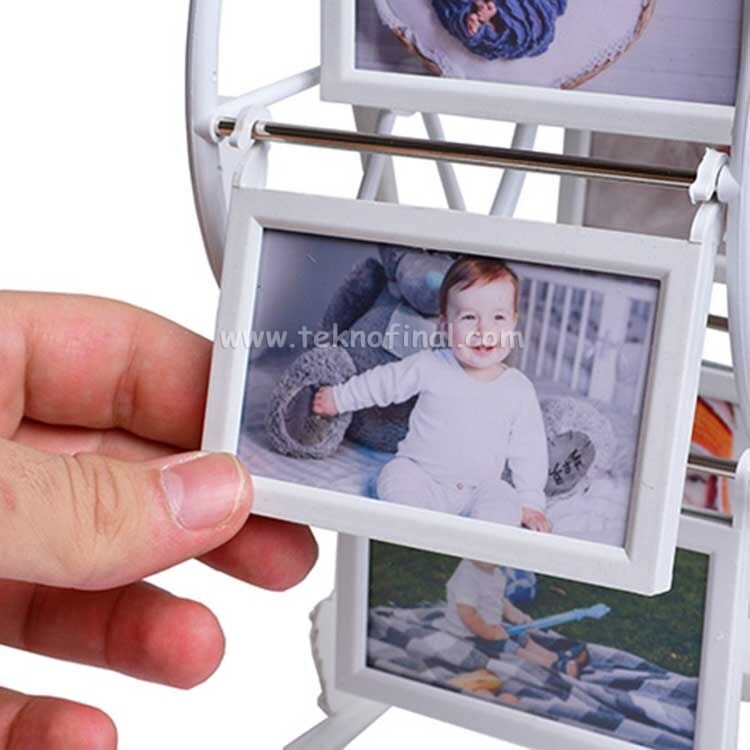 6' lı Metal Çerçeveli Mini Dönme Dolap Fotoğraf Çerçevesi - 2