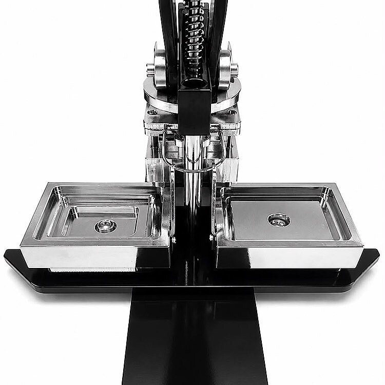 Metal Dikdörtgen Buton Rozet Pres Baskı Makinesi - 80x53mm - 2