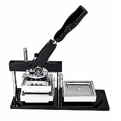 Metal Dikdörtgen Buton Rozet Pres Baskı Makinesi - 80x53mm - 3