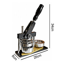 Metal Kalpli Buton Rozet Pres Baskı Makinesi - 52x57mm - 4