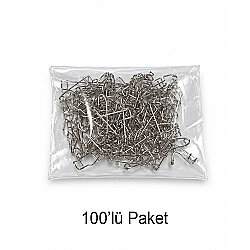 Metal Rozet İğnesi - 100'lü Paket - 1