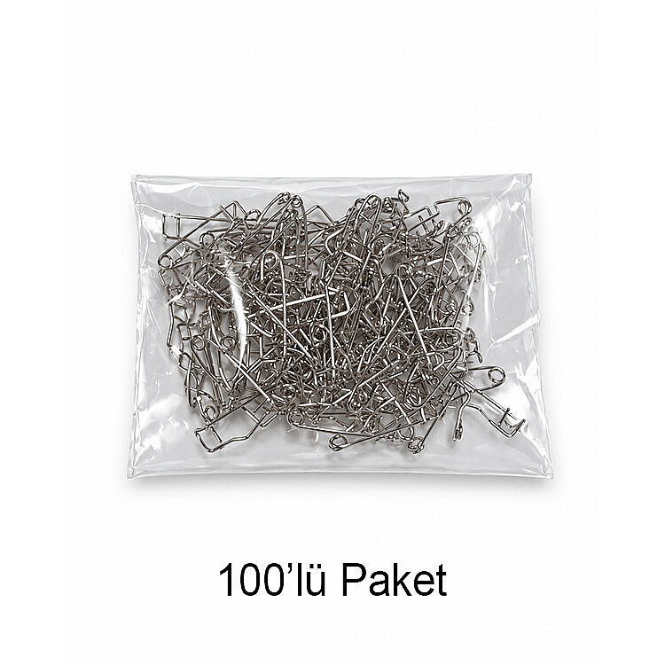 Metal Rozet İğnesi - 100'lü Paket - 1
