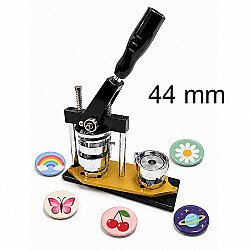 Metal Yuvarlak Buton Rozet Pres Baskı Makinesi - 44mm - Goldpix