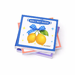Meyveli Mini Akıllı Not Kağıdı 50 Yaprak Yapışkanız Post-it - 4'lü Paket - 7
