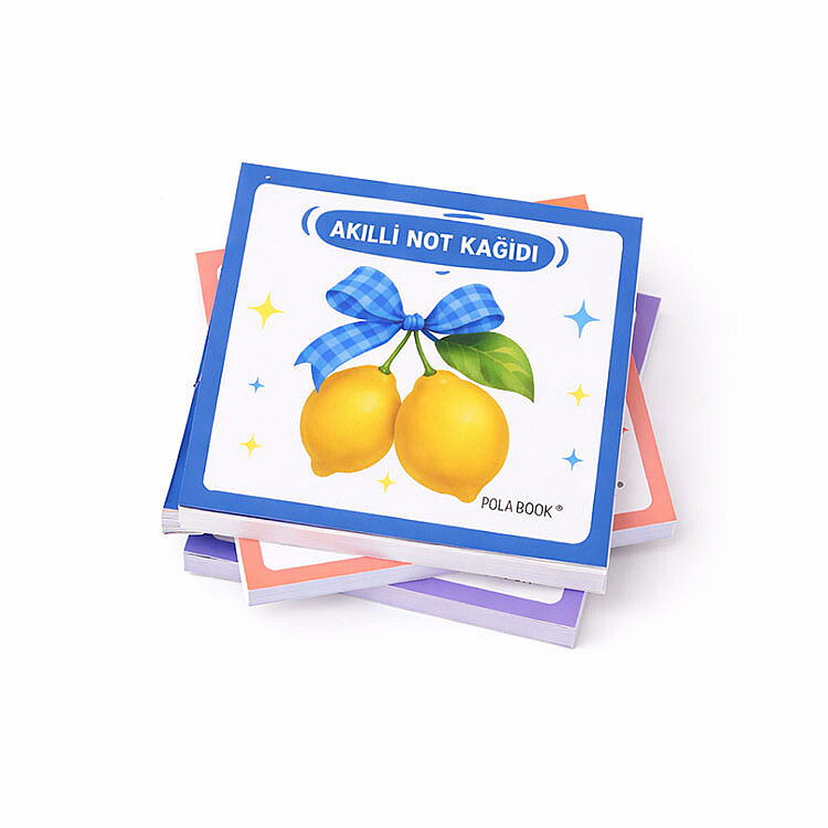 Meyveli Mini Akıllı Not Kağıdı 50 Yaprak Yapışkanız Post-it - 4'lü Paket - 7