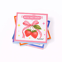 Meyveli Mini Akıllı Not Kağıdı 50 Yaprak Yapışkanız Post-it - 4'lü Paket - 8