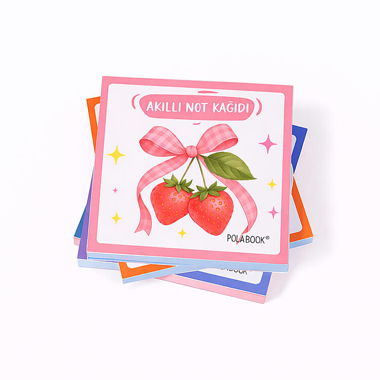 Meyveli Mini Akıllı Not Kağıdı 50 Yaprak Yapışkanız Post-it - 4'lü Paket - 8