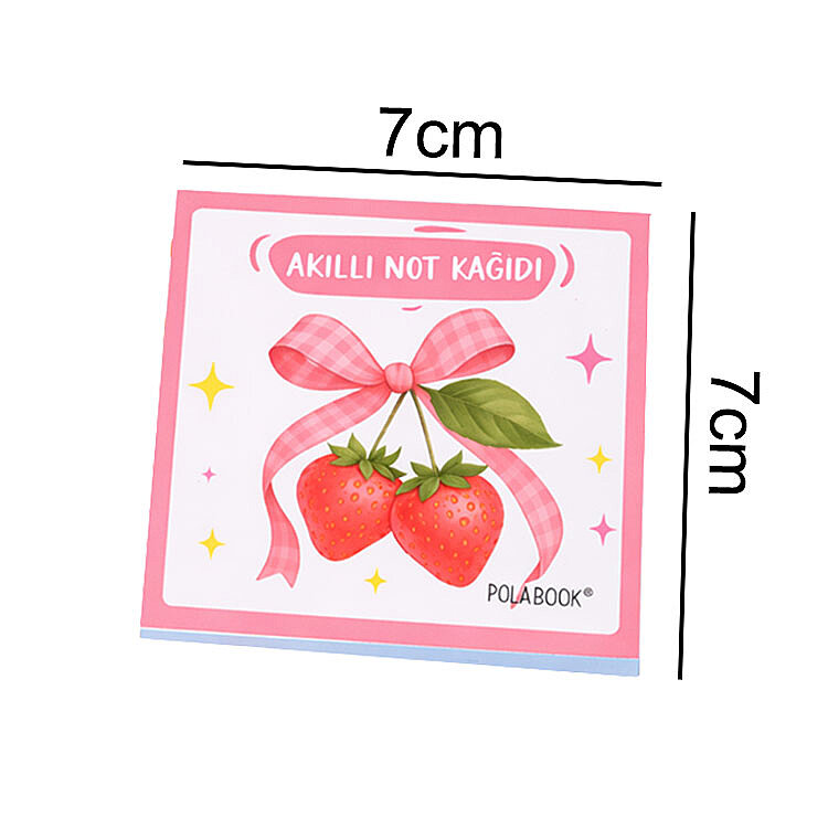 Meyveli Mini Akıllı Not Kağıdı 50 Yaprak Yapışkanız Post-it - 4'lü Paket - 2