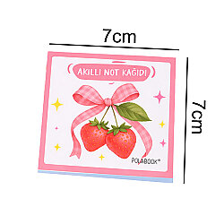 Meyveli Mini Akıllı Not Kağıdı 50 Yaprak Yapışkansız Post-it - 4'lü Paket - Polabook (1)