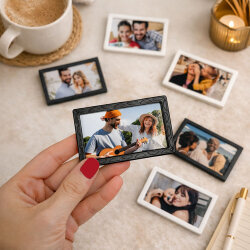 Mini Desenli Dikdörtgen Çerçeve 5x8cm- 10'lu Paket - 1