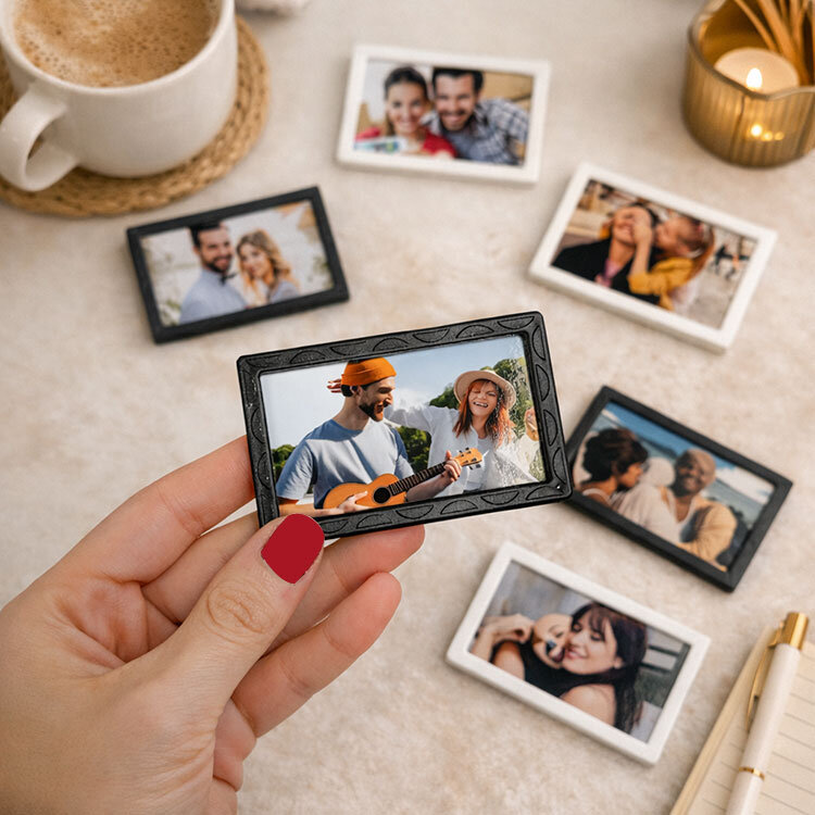 Mini Desenli Dikdörtgen Çerçeve 5x8cm- 10'lu Paket - 1