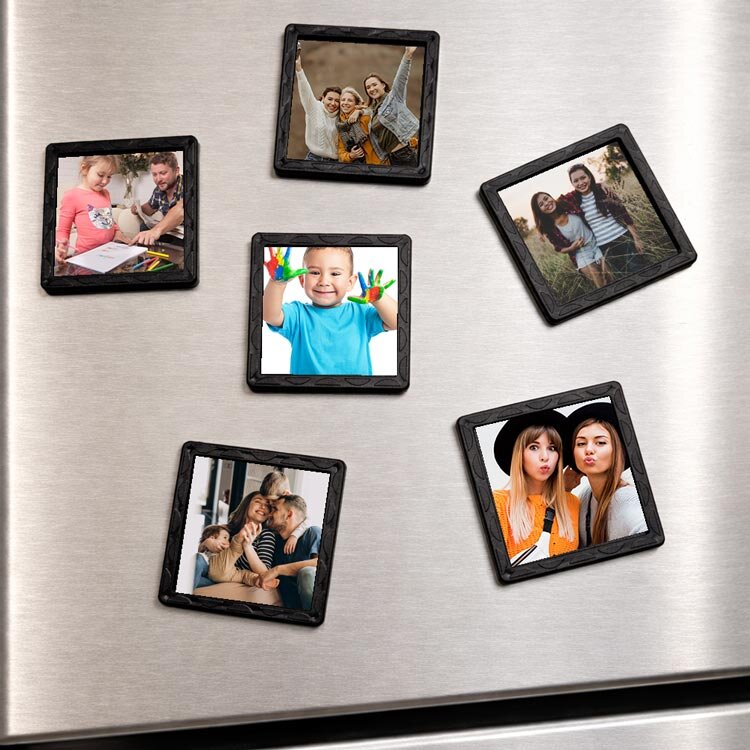 Mini Desenli Kare Çerçeve 6x6cm - 10'lu Paket - 10