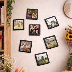 Mini Desenli Kare Çerçeve 6x6cm - 10'lu Paket - 11