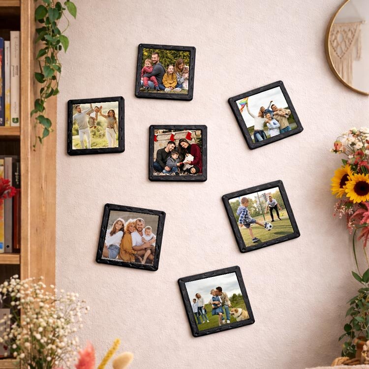 Mini Desenli Kare Çerçeve 6x6cm - 10'lu Paket - 11