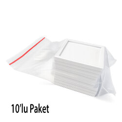 Mini Desenli Kare Çerçeve 6x6cm - 10'lu Paket - 13