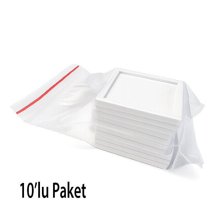 Mini Desenli Kare Çerçeve 6x6cm - 10'lu Paket - 13