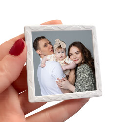 Mini Desenli Kare Çerçeve 6x6cm - 10'lu Paket - 3