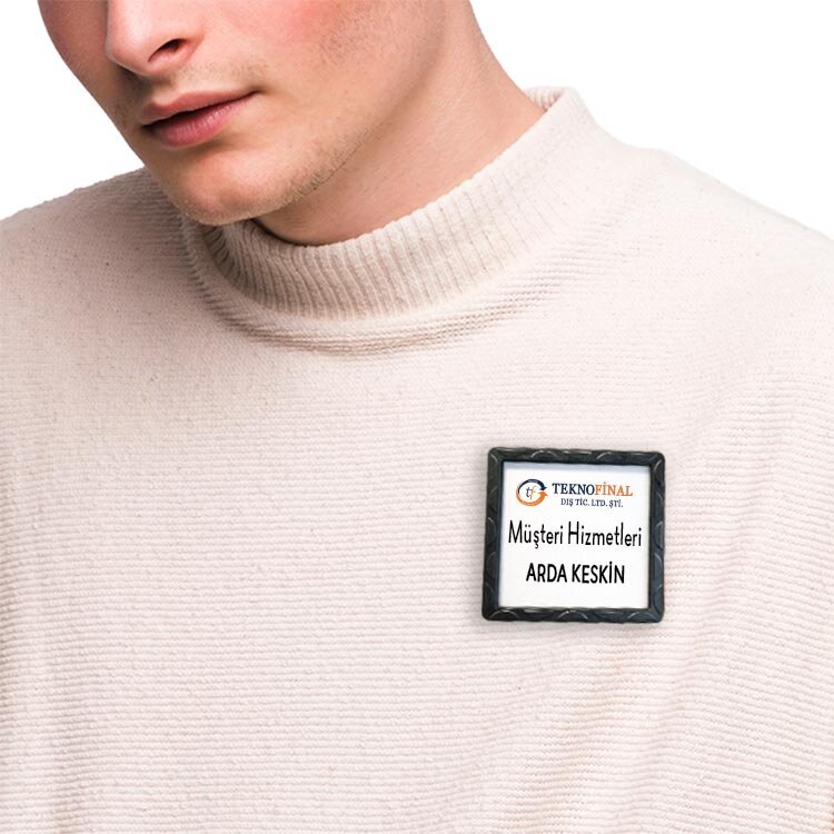 Mini Desenli Kare Çerçeve 6x6cm - 10'lu Paket - 5