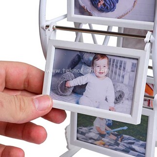 NobbyStar Hediye - Mini Ferris Wheel Photo Frame With Metal Frame (1)