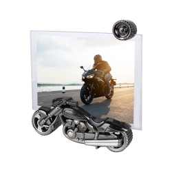 Motorcycle Shaped Glass Photo Frame - Thumbnail
