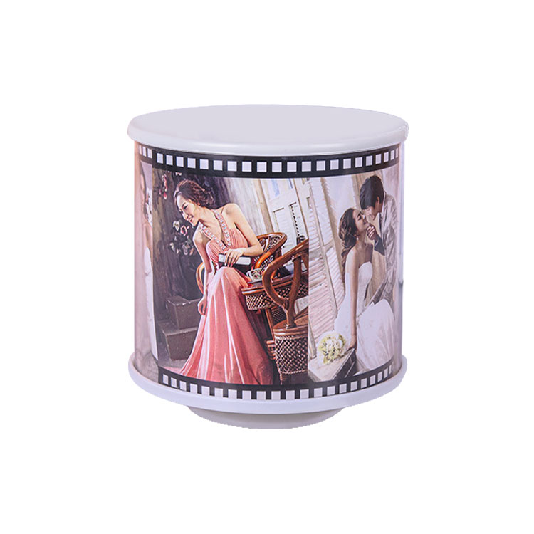 Musical Rotating Cylinder Photo Frame