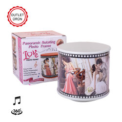 Musical Rotating Cylinder Photo Frame 
