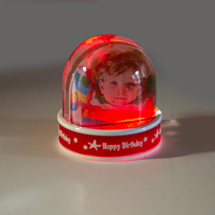 Müzikli Doğum Günü Fotoğraflı Kar Küresi - 5