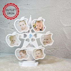 Müzikli Dönen Elma Fotoğraf Çerçevesi - 1