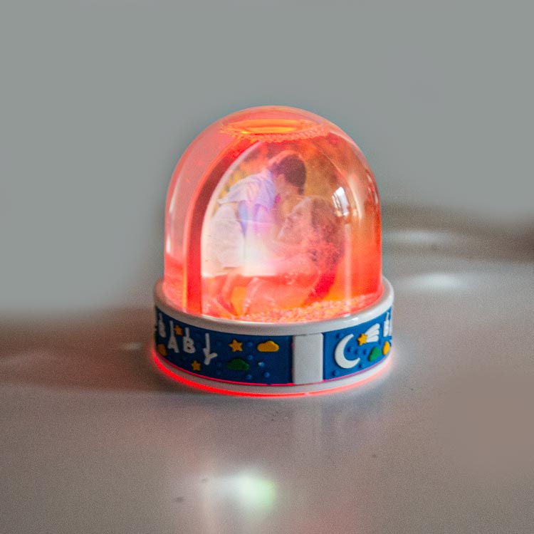 Müzikli Fotoğraflı Bebek Kar Küresi - 5