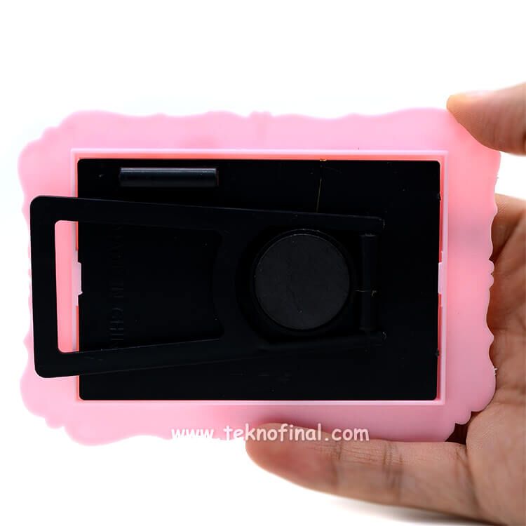 Pembe Plastik Magnet Çerçeve - 3