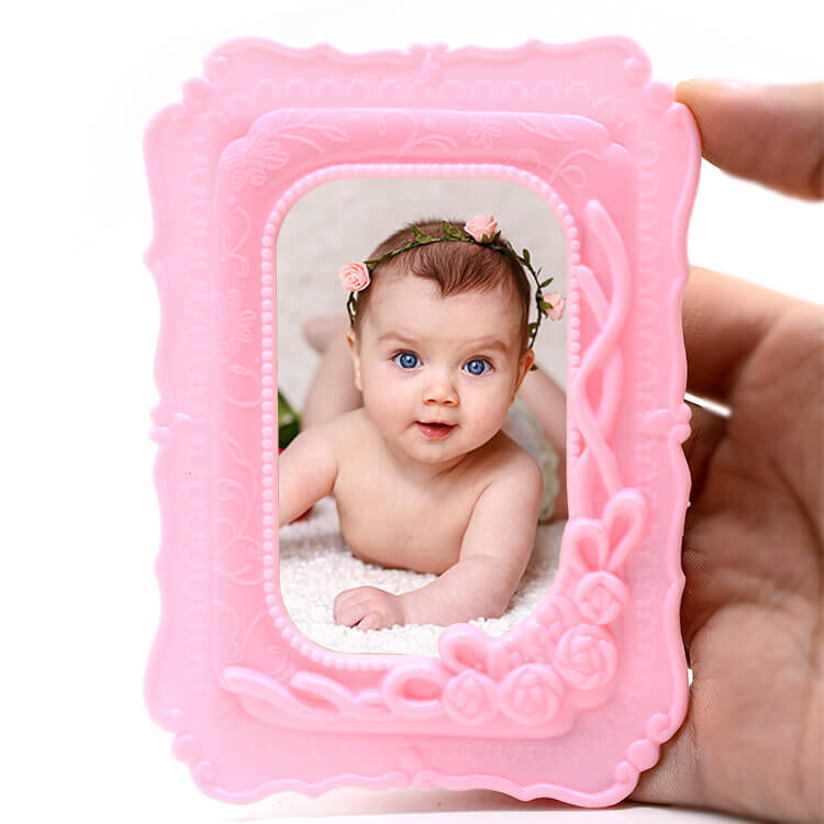 Pembe Plastik Magnet Çerçeve - 2