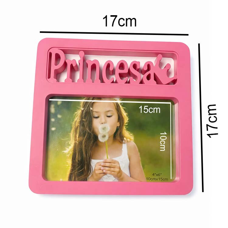 Pembe Prenses Fotoğraf Çerçevesi - 10x15cm - 4