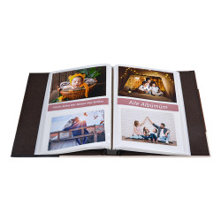 Pembe Sweet 200'lük Deri Fotoğraf Albümü - 10x15cm - 3