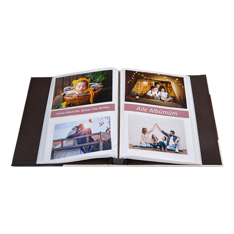 Pembe Sweet 200'lük Deri Fotoğraf Albümü - 10x15cm - 3
