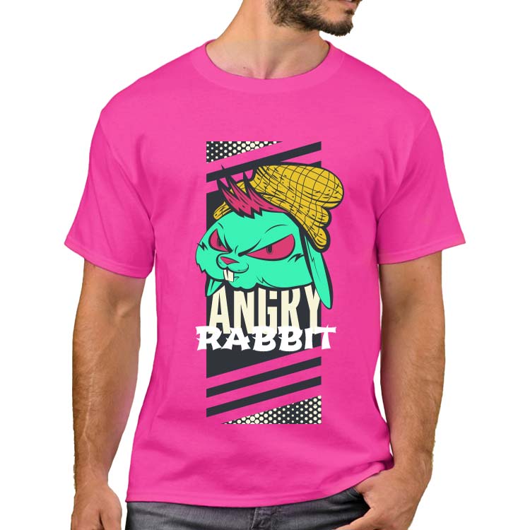 Pembe T-Shirt %100 Pamuklu - 2