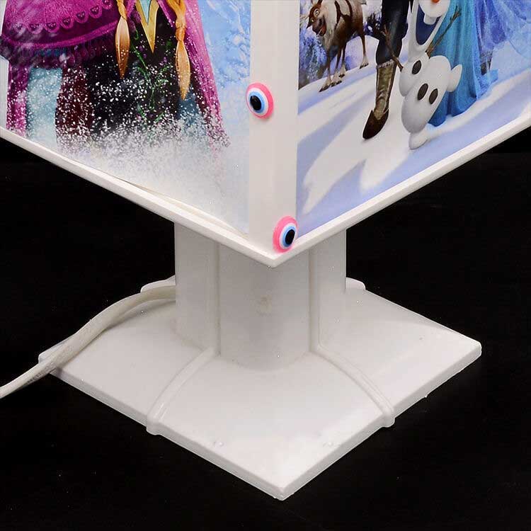 Pink Beaded Rotating Lampshade Photo Lamp - 2