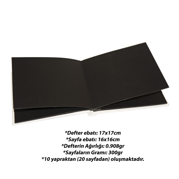 Polabook® Beyaz Mini Anı Defteri - 9