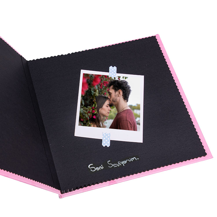 Polabook® Kalpli Pembe Anı Defteri - 2