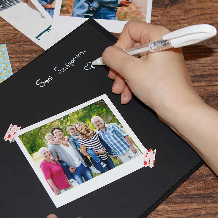 Polabook® siyah anı defteri - 2